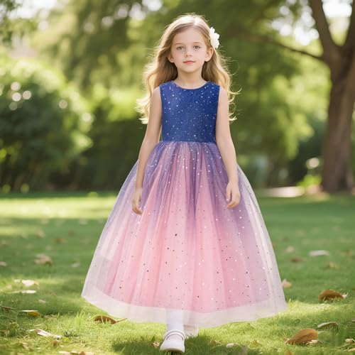 LQSZ Flower Girl Dresses for Wedding Pageant Fancy Princess Birthday Party Father Daughter Dance Dresses 3-12 Years2