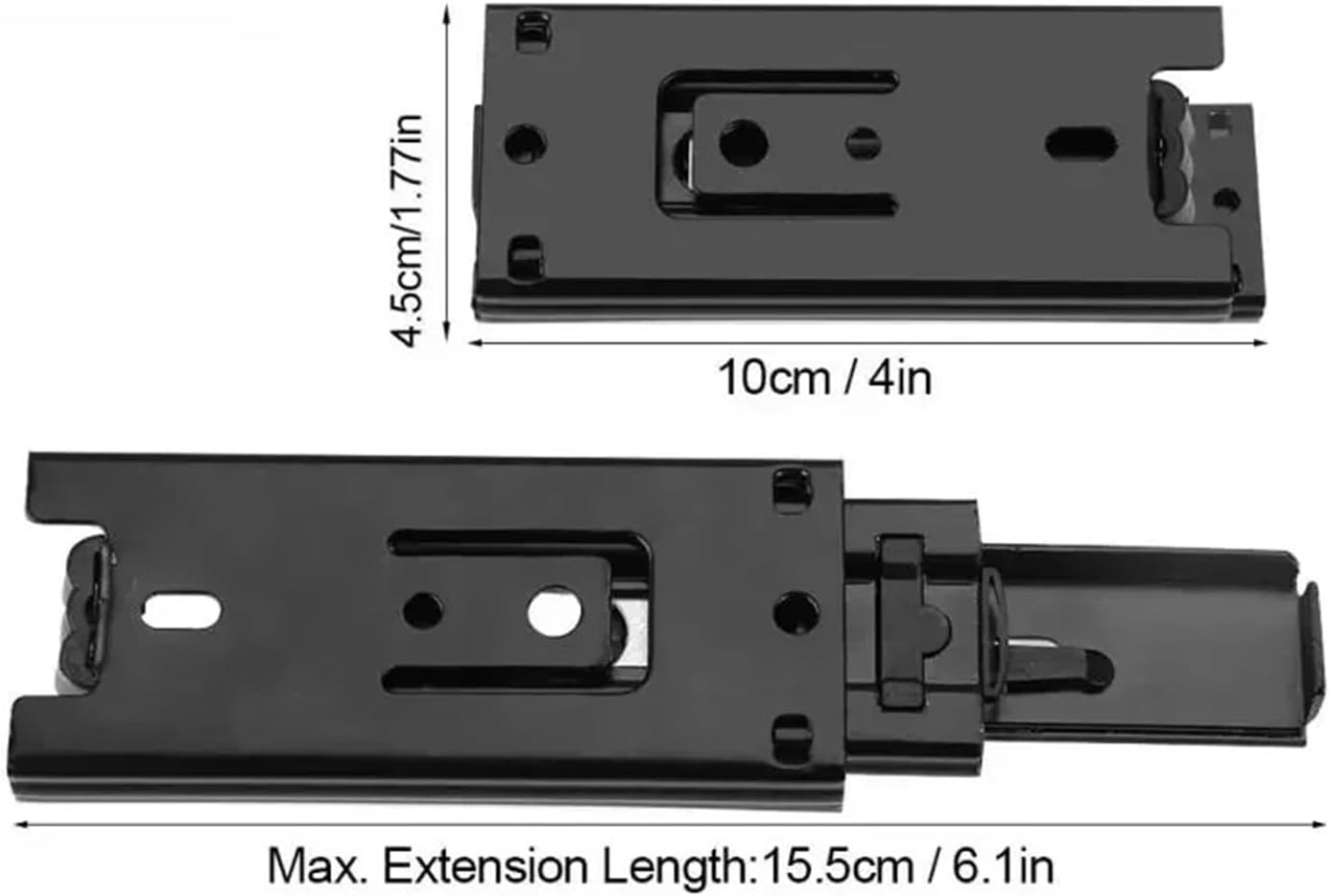 Mini Short Drawer Slides - Full Extension Guide Rail for Cupboard Furniture Hardware Set(6 inch)