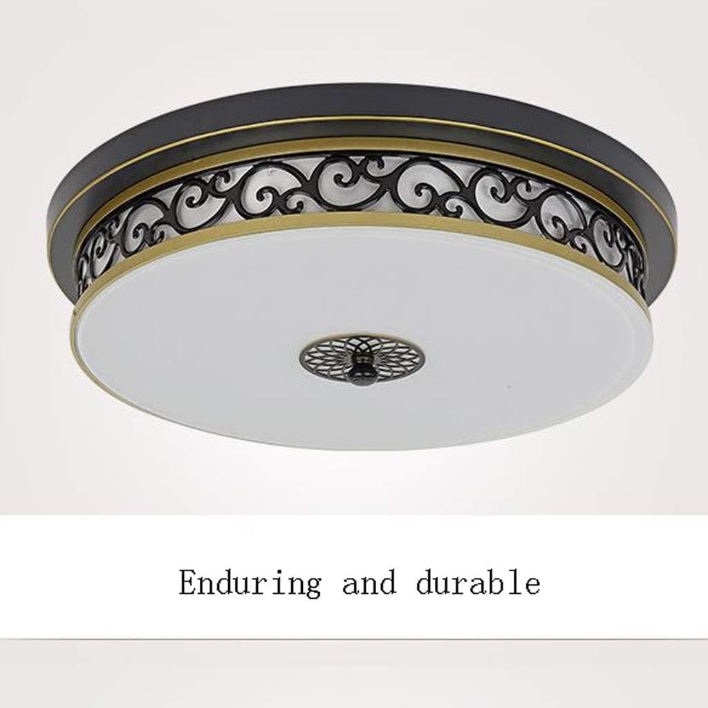American Vintage Creative Ceiling Lights Fixture, Dimmable 3 Colors Variable, Industrial Simple Living Room Flush Mount Ceiling Lights for Bedroom, Kitchen, Dining Room