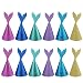 Joinor 12pcs Super Glitter Creative Handmade DIY Mermaid Tail Party Hats Coming with Ropes