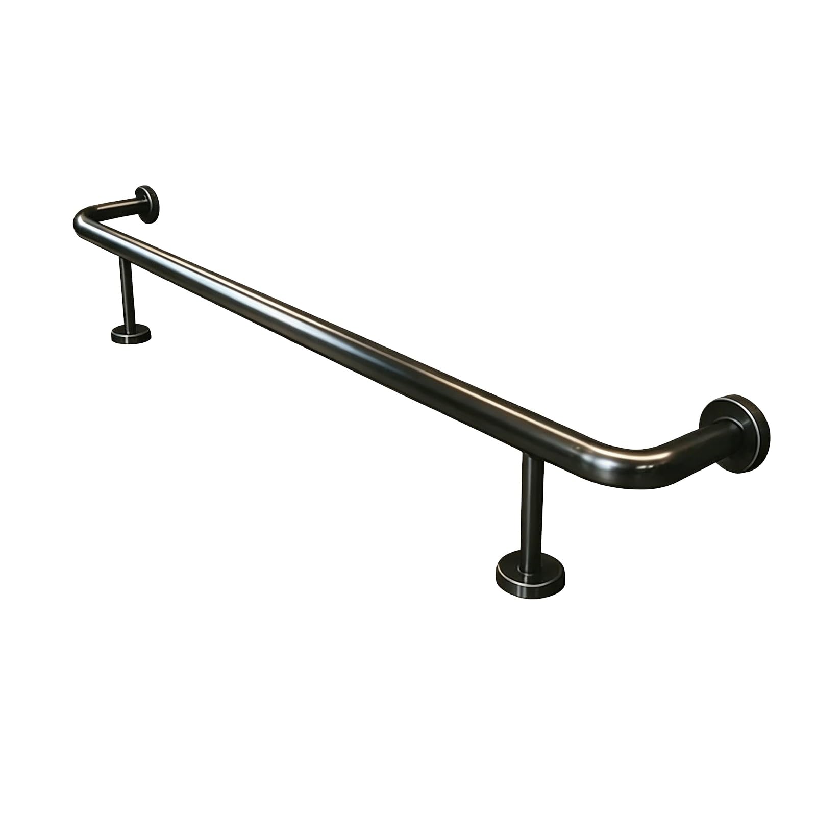 Repose-pieds pour îlot de cuisine et bar extérieur kit complet en inox noir de 366cm