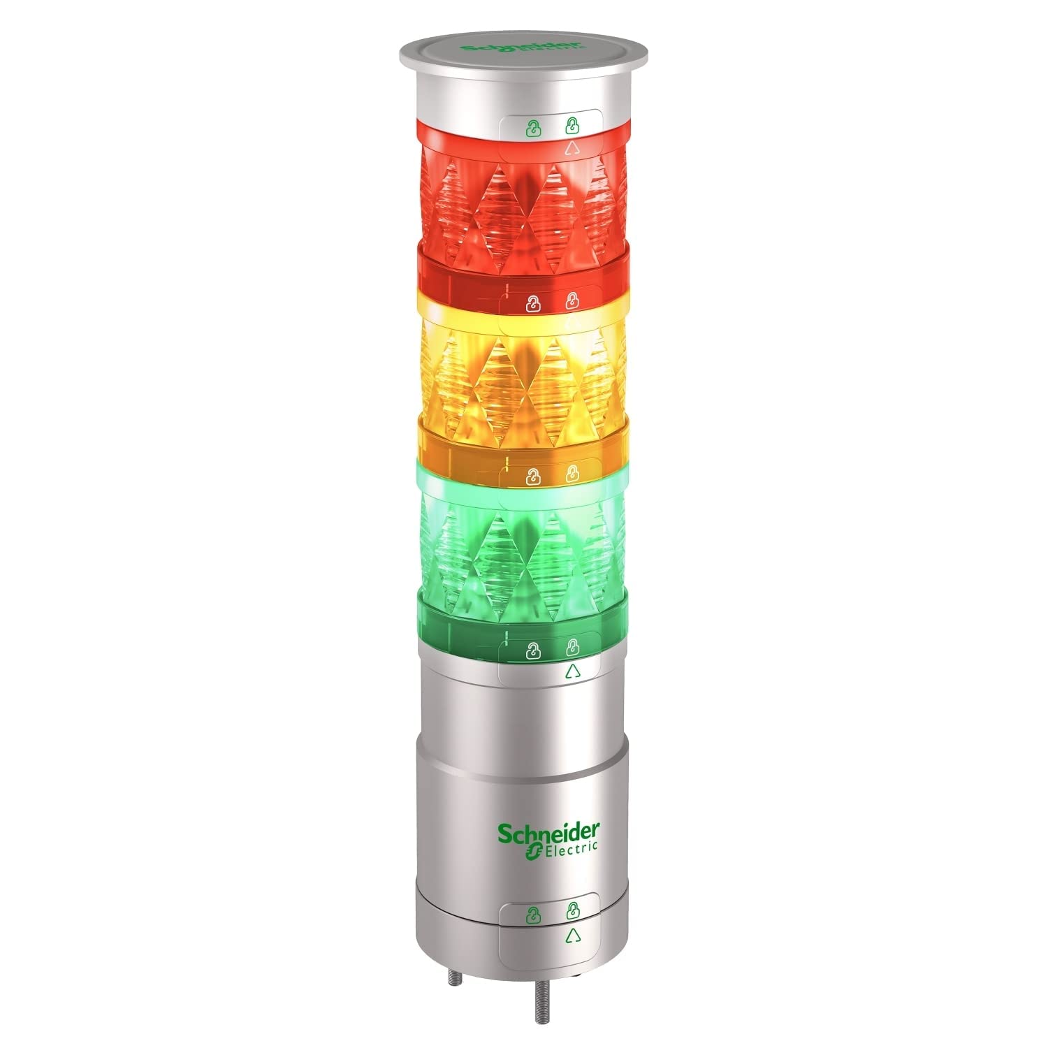 Schneider Electric - Harmony XVU - élément lumineux Ø60 - DEL - fixe - 24VDC - vert - XVUC23
