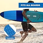 Fiozinx 4Piece Surfboard Traction Pads Surfing Front Deck Surf Traction Anti Slip Pad EVA for Surfboard Longboard Shortboard Funboard Fish Skimboard and Kayak - Image 5