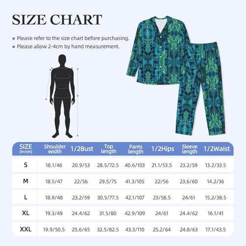 Pyjama classique imprimé tropical vêtement de nuit léger contre les nuits chaudes - 6
