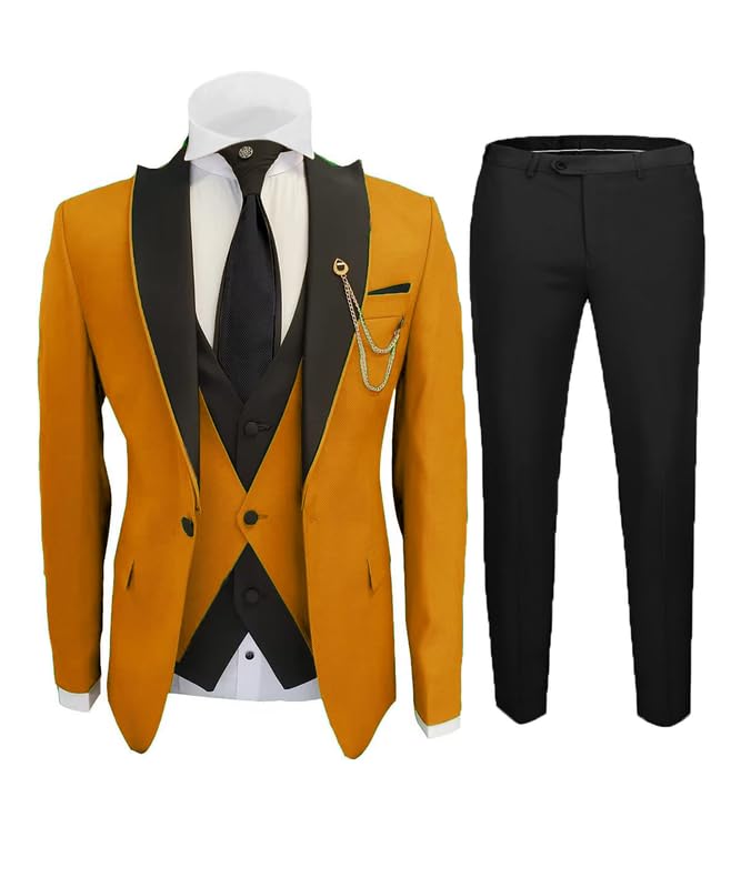 Groom Suits for Wedding Mens Stylish Prom Tuxedo Suit 3 Piece Set Formal Dinner Jacket Party Dress Outfits JXZ0793
