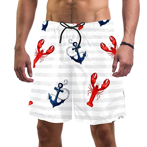 Maillots de bain homards HadHfun pour homme le short de plage à séchage rapide