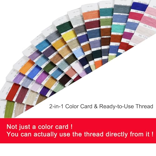 Image of golo Crochet Thread Size 10-108 Color Card 108 Skeins Embroidery Thread Set Elegant Gift Box Set with Tools 100% Long-Staple Cotton Embroidery Floss