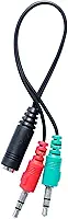 Cabo Adaptador P3-P/2P2 CE403 OEX - Preto, verde e vermelho