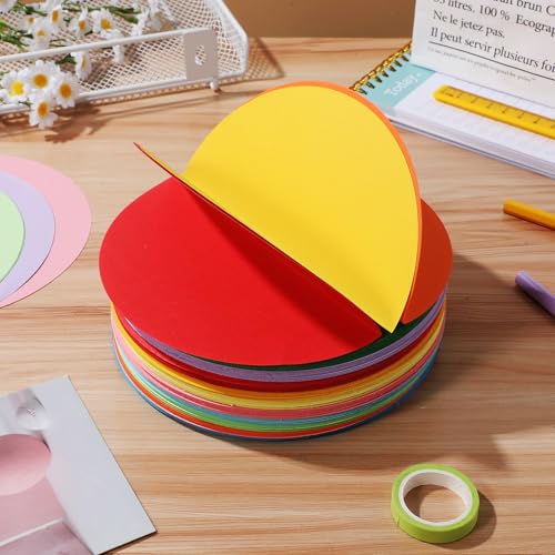 Papier origami rond rigide anti déchirure débutants pastel - 7