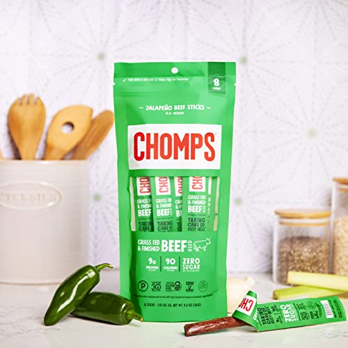 Chomps Jalapeno Beef Jerky, 9.2 Oz #TOP3