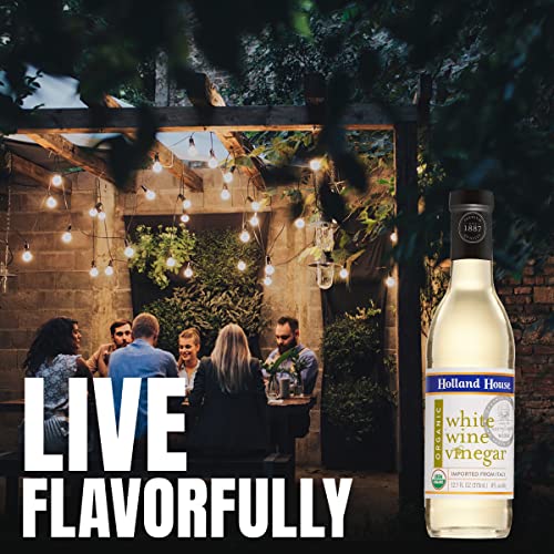 image for Holland House Organic White Wine Vinegar, Ideal for a Marinade, Vinaig
