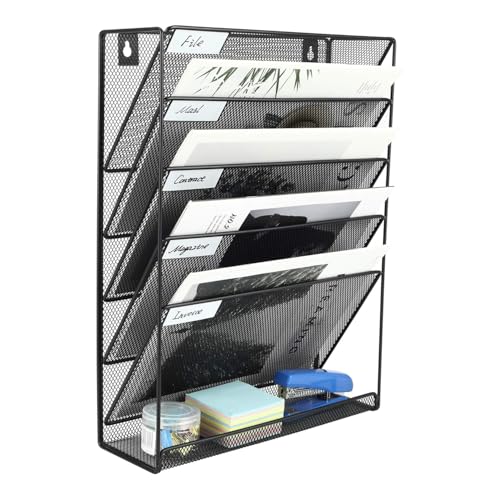 Wodondog 書類トレー 6段 ブラック