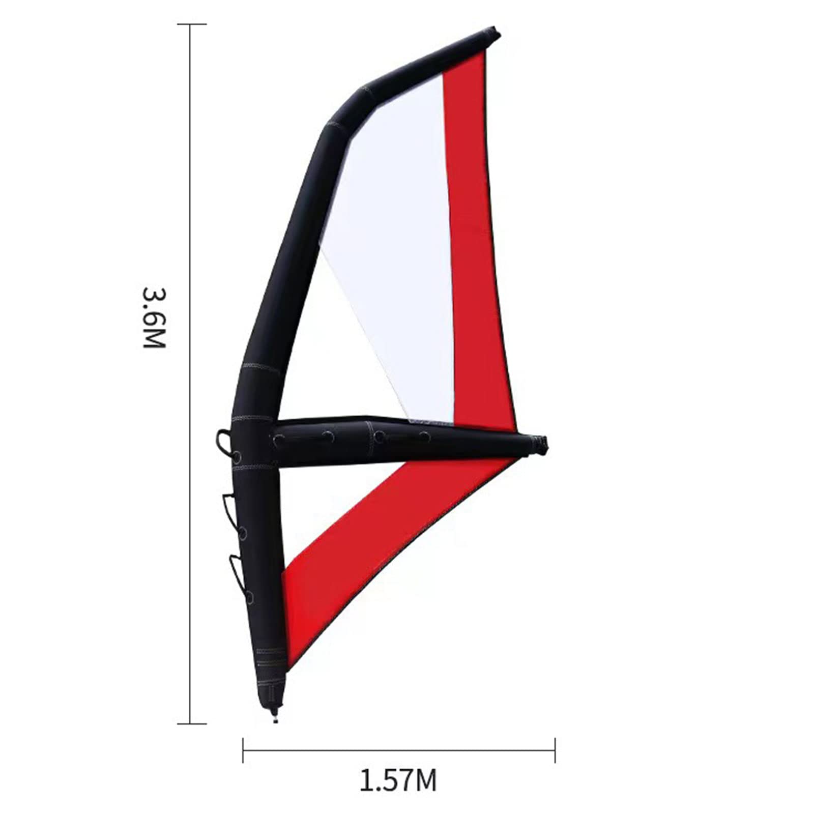 Tabla de surf inflable con juego de vela, tabla de surf portátil de PVC, 4,2 m² con accesorios