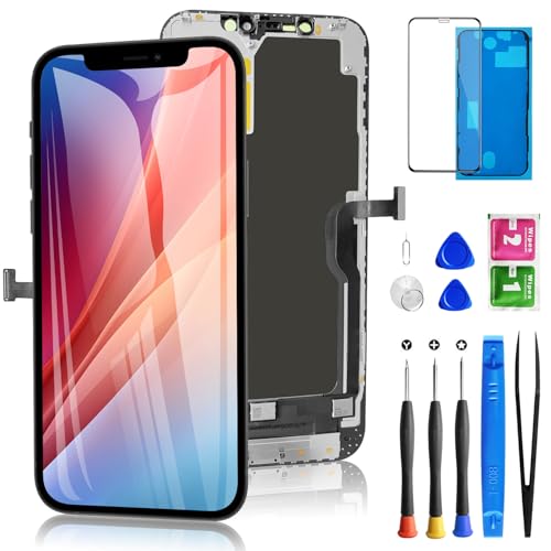 for iPhone 12 Pro Max Screen Replacement 6.7 Inch Diykitpl 3D Touch LCD Digitizer Screen for A2342 A2411 A2412 A2410 with Repair Tools Kit+Screen Protector+Waterproof Frame