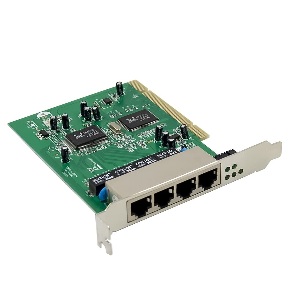Przełącznik Fast Ethernet 100 Mb/s karta PCIE 4-portowa sieć RJ45 RTL8305+8100CL Chipset do komputera stacjonarnego