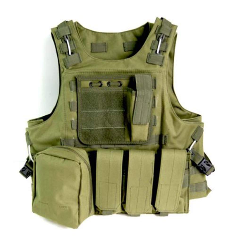 Chaleco táctico Molle verde ejército: protección con reserva de agua 2