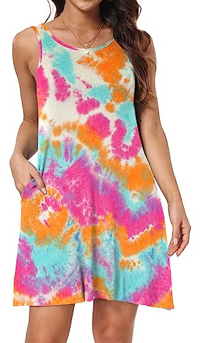 Image of Short /Long Sleeve Women's Cold Shoulder Dress with Pockets Casual Swing T-Shirt Dresses