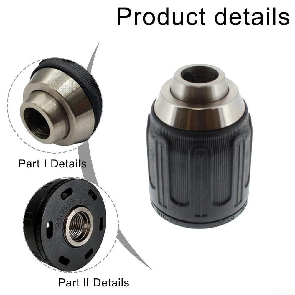 Portabrocas para DCD730 DCD780 DCD785, N092054 Reemplazo de portabrocas sin llave para máquina de perforación inalámbrica de repuesto