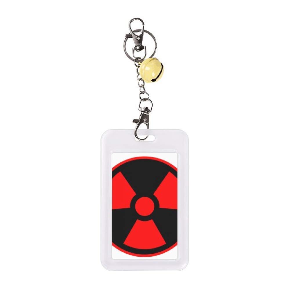 Protection carte de crédit jaune symbole radiation toxique étui anti fraude rfid nfc