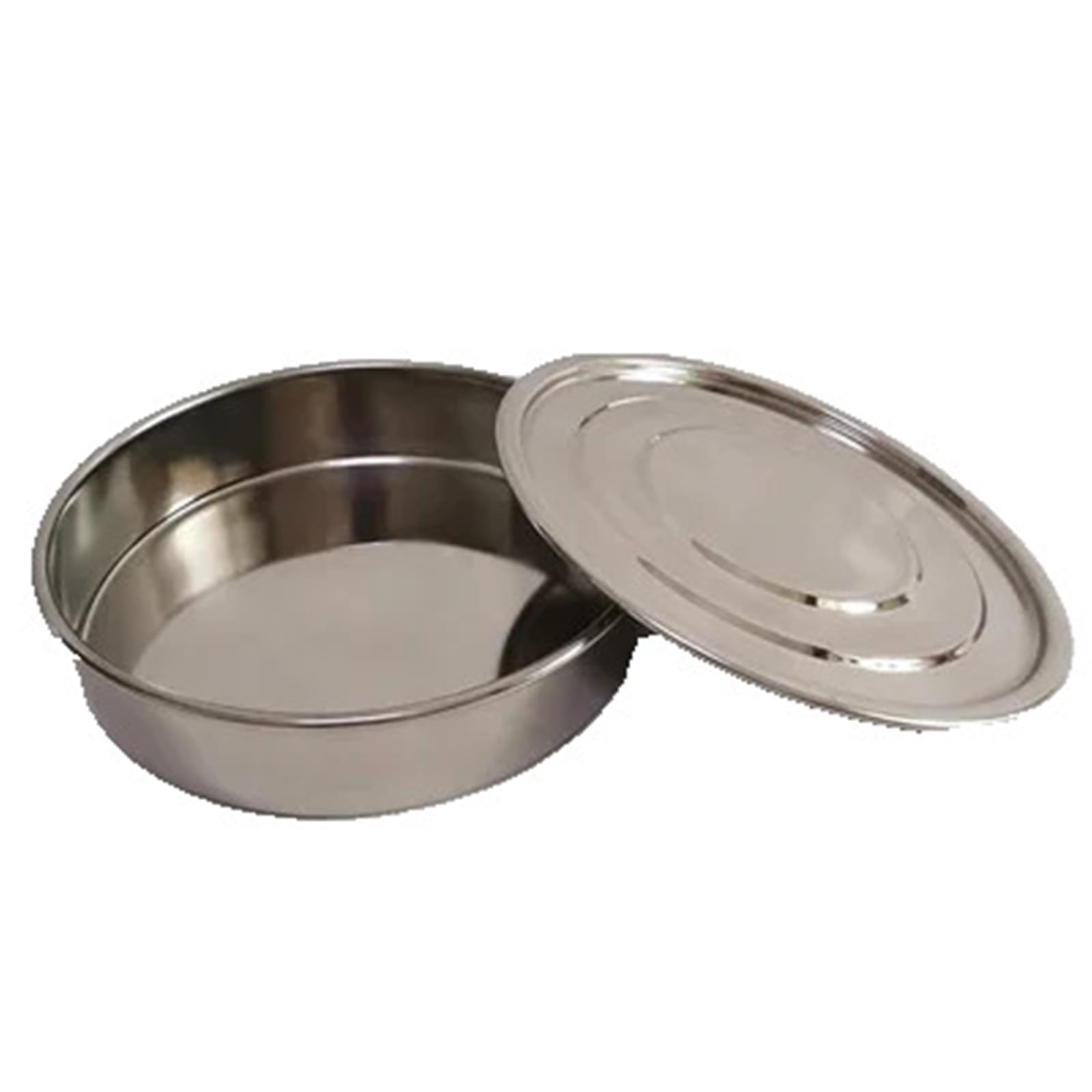 Tamiz Redondo de Acero Inoxidable 304 de 2-500 m con Apertura estándar, tamices, agitadores, Filtro de harina en Polvo for Cocina, colador de Tierra(Bottom and Lid,25cm Diameter)