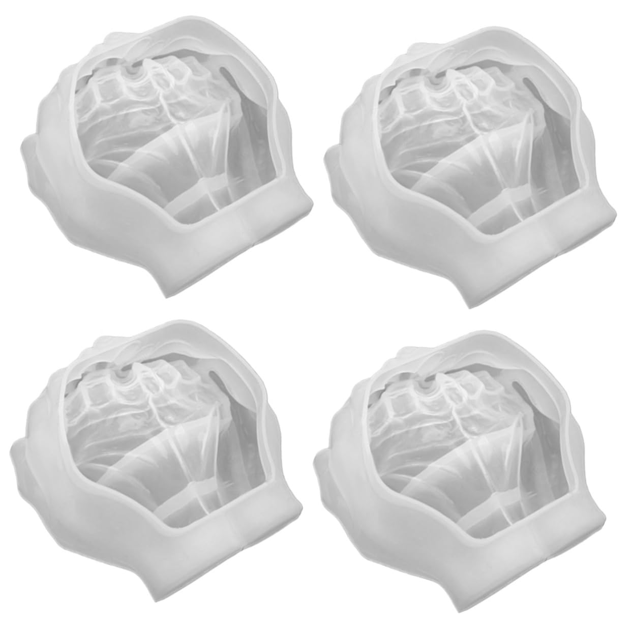 jojofuny 4piezas Moldes De Silicona Para Manualidades Molde De Mano Para Diy y Almacenamiento De Joyería Para Personal y Profesional