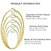 5 Pairs Gold Plated Stainless Steel Hoop Earrings for Women Hypoallergenic Large Small 14K Gold Plated Starry Sky Filigree Hoops Hoop Earrings Pack Lightweight Fashion Earrings Set