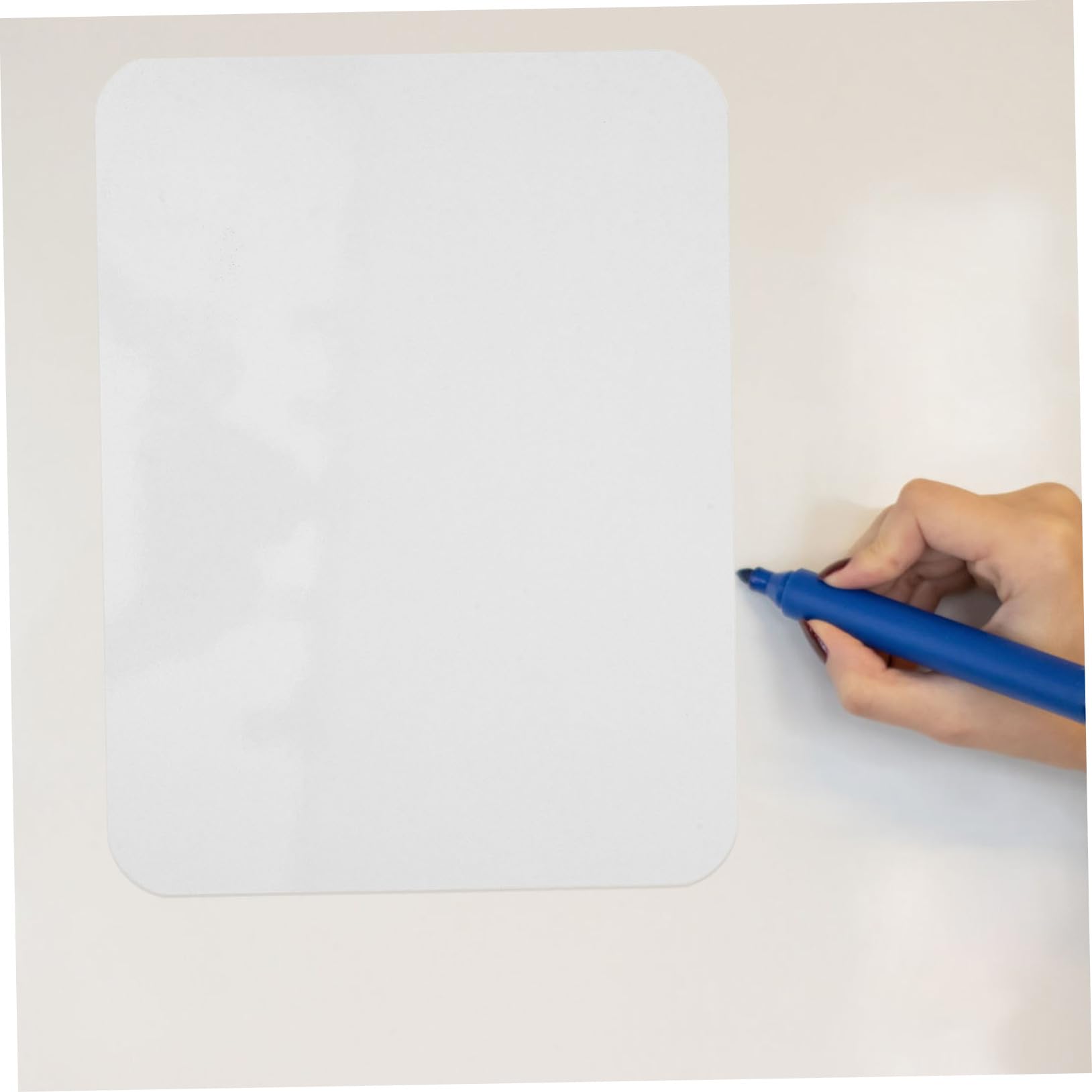 5 Stück-pack Tisch Memoboards aus Faser Doppelseitige Schreibtafeln Abwischbar und Leicht zu Reinigen für Büro und Homeoffice