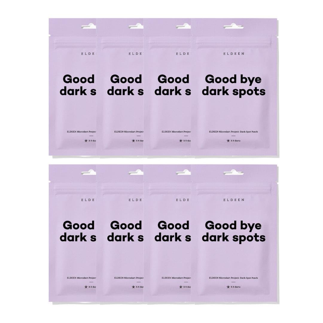 EldeenGood Bye Dark Spots - Microdart Project: Dark Spot Patch - The Ultimate Solution for Your Skin, fade any dark spot, clear, 6 darts, Packages of 1, 4, and 8 (Package of 8)