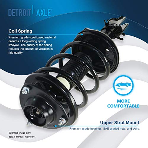 Image of Detroit Axle - 3.5L Pair Front Struts for Hyundai Santa FE 2003-2006, 2 Ready Struts w /Coil Spring Assembly 2004 2005 Replacement Suspension