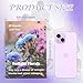 Twilight Florals Transparent Flower Sticker Book, 20 Sheets 187 PCS All Unique Blue & Purple Floral Stickers, Aesthetic Stickers for Scrapbook Supplies Junk Journal self Care Mental Health Journal