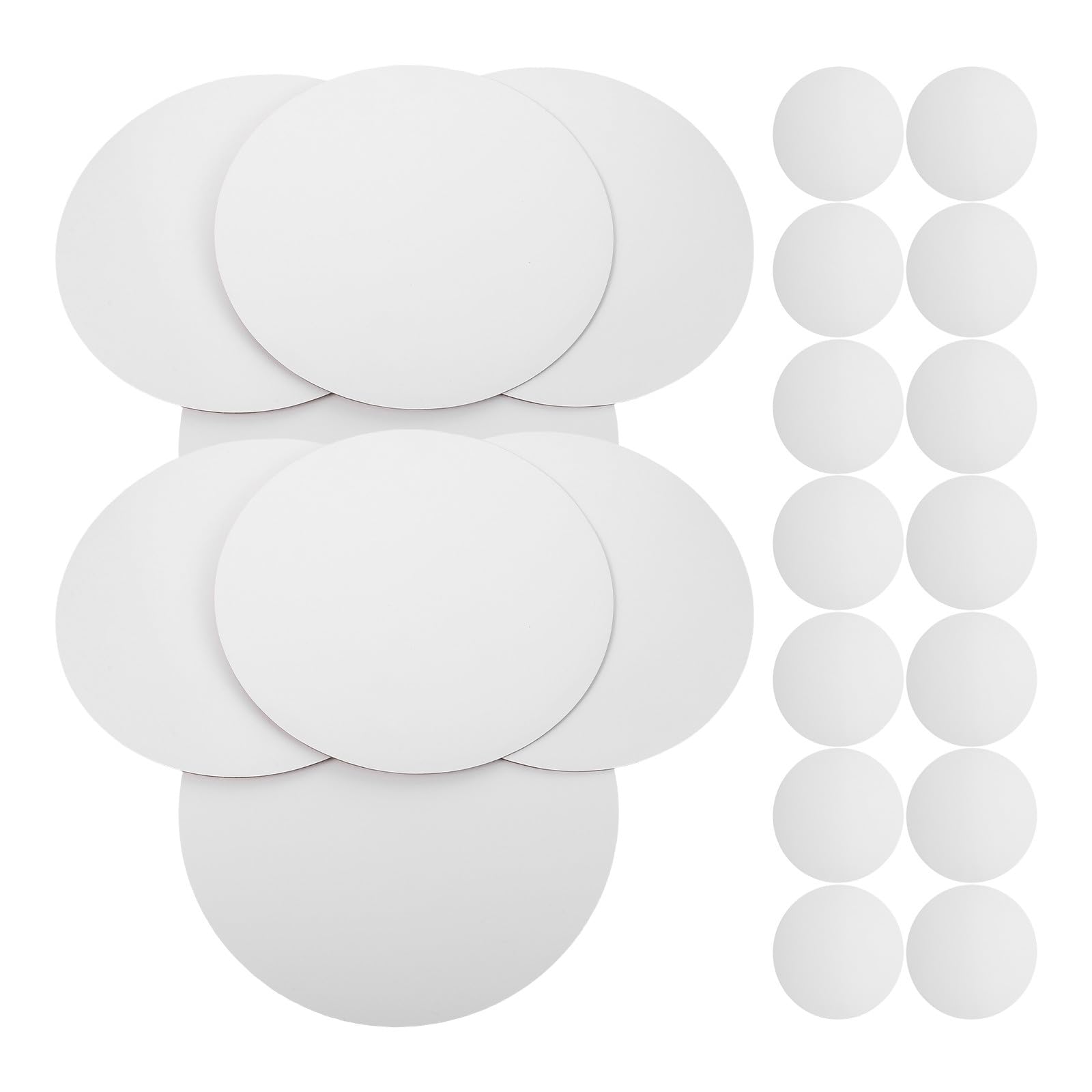 Mipcase 25 Plateaux à Gâteaux Ronds en Carton Blanc Ondulé 303 CM – Supports Robustes pour Gâteaux Assiettes Jetables pour Pâtisserie Anniversaire et Mariage