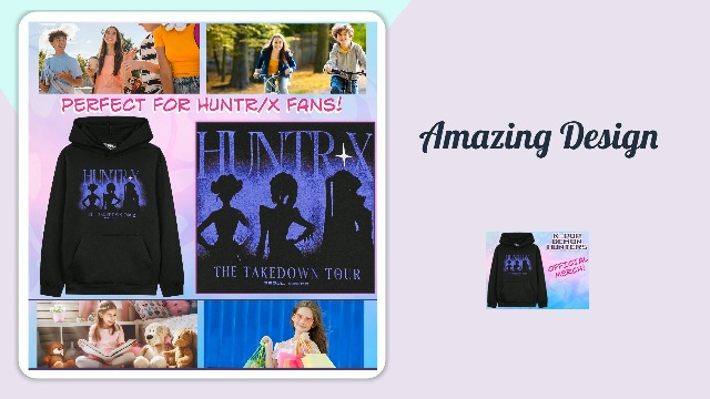 YuanDiann Huntrix Sweat à Capuche Et Pantalon De Jogging Pour Enfant 2 Pièces Sport Décontracté Confortable Imprimé Cropped Top Pull Court à Capuche YuanDiann Huntrix Sweat à Capuche Et Pantalon De Jogging Pour Enfant 2 Pièces Sport Décontracté Confortable Imprimé Cropped Top Pull Court à Capuche