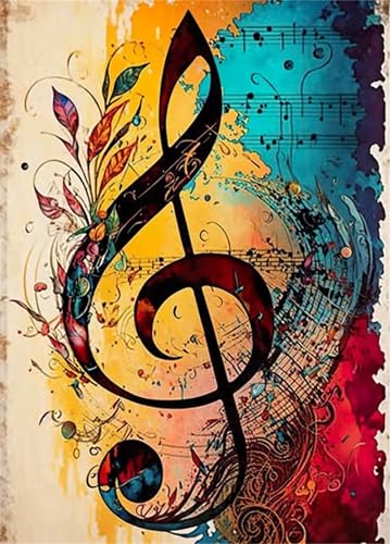 Diamond Painting Musique Salon - Kit Broderie Art Mural Élégant 30x50cm