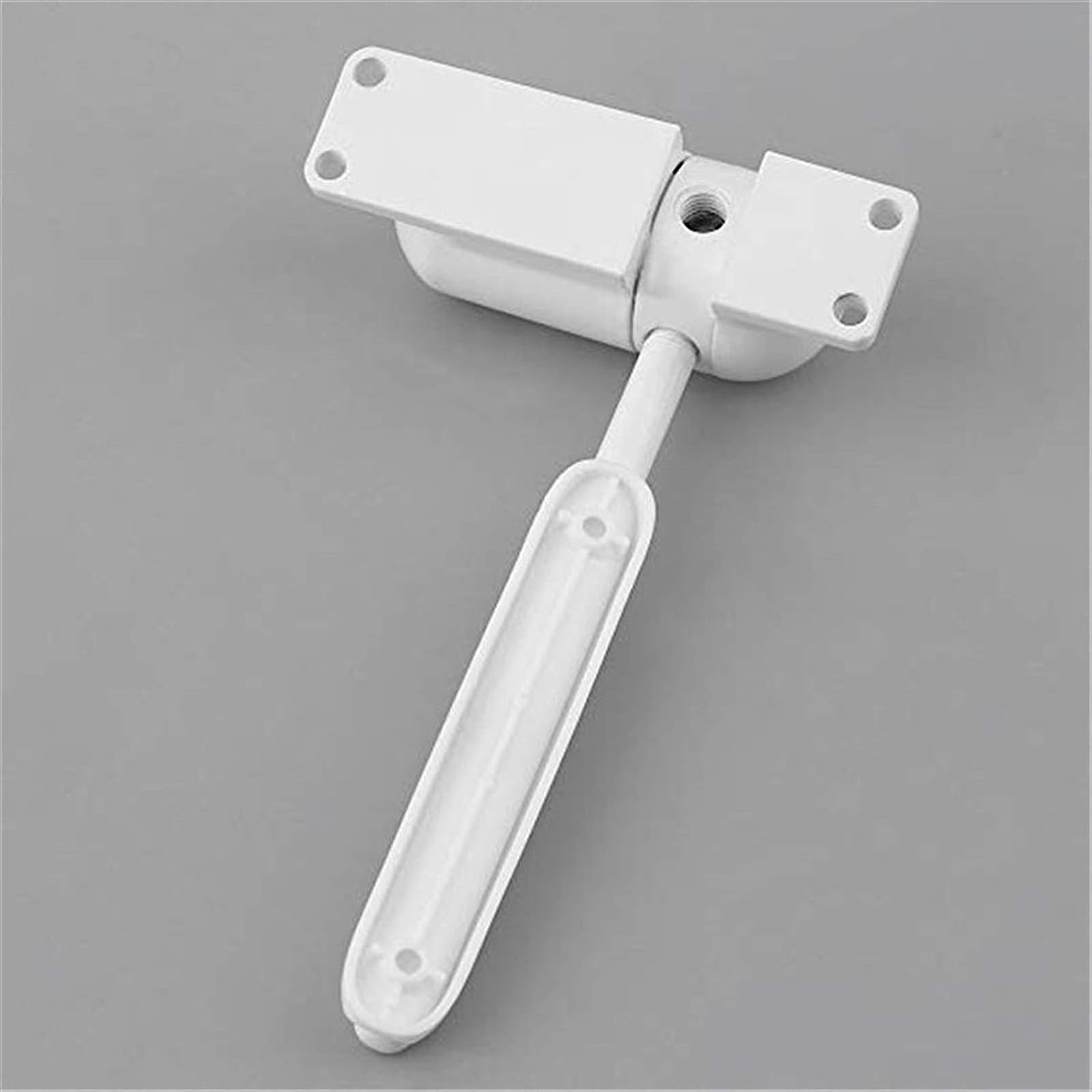 chiudiporta automatico. Sportello con chiusura automatica a molla regolabile da superficie Bianco(Bianco)