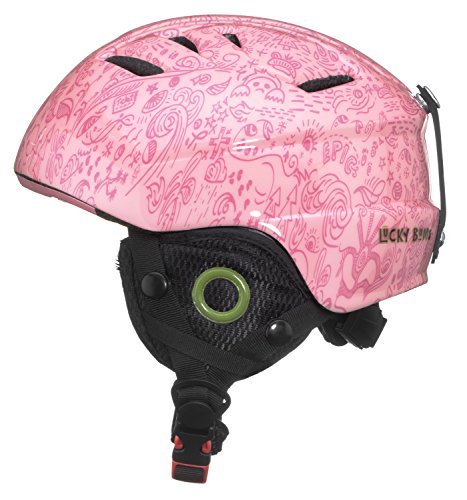 Lucky Bums Toddler Kids Alpine Doodlebug Ski Snowboard Sport Helmet, Bubblegum, M/L