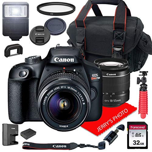Canon EOS Rebel T100 DSLR Camera w/Canon EF-S 18-55mm F/3.5-5.6 III Zoom Lens