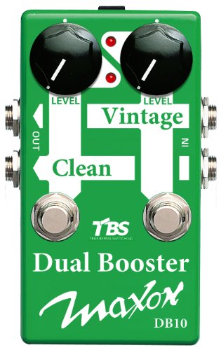 True Bypass commutazione Maxon Compact Series dB10 Dual percorso di segnale booster Guitar Pedal