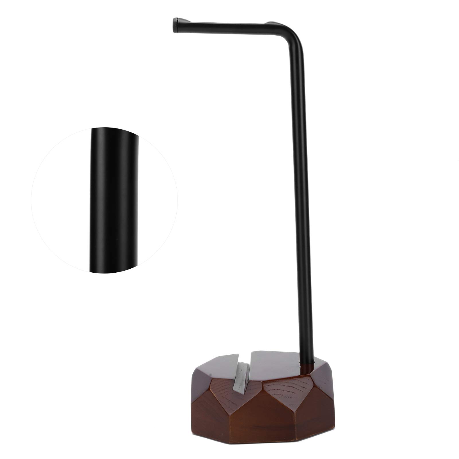Acouto Supporto per Cuffie in Legno Supporto per Cuffie per Auricolari Telaio per Gancio Attrezzatura da Scrivania per Computer Noce Moderna Semplice e di Design La Mostra in Legno Solide Fatte a