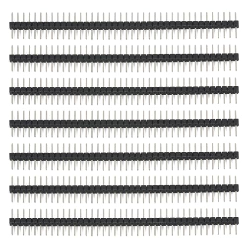 PENGLIN 20 Stück Lange Pins 40 Pin Breakaway Headers 2.54mm Teilung Gleiche Länge Lang Zentriert 6.25mm auf beiden Seiten 15mm insgesamt