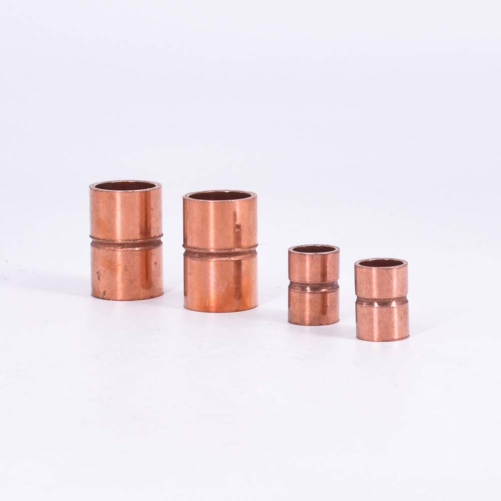 54 67 76 80 85 89 92 105 108 133 159mm ID Pure Copper End Feed Solder Coupling Plumbing Fitting Coupler For Air Condition (ID 108mm Wall 1.7mm) Brass Hose