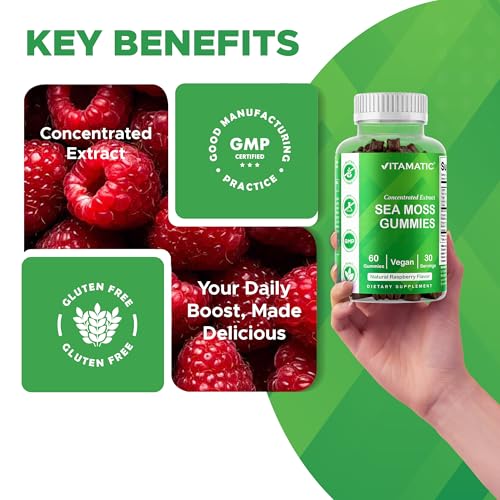 Vitamatic Sea Moss Gummies with Bladderwrack & Burdock Root (60 ct) — view 7