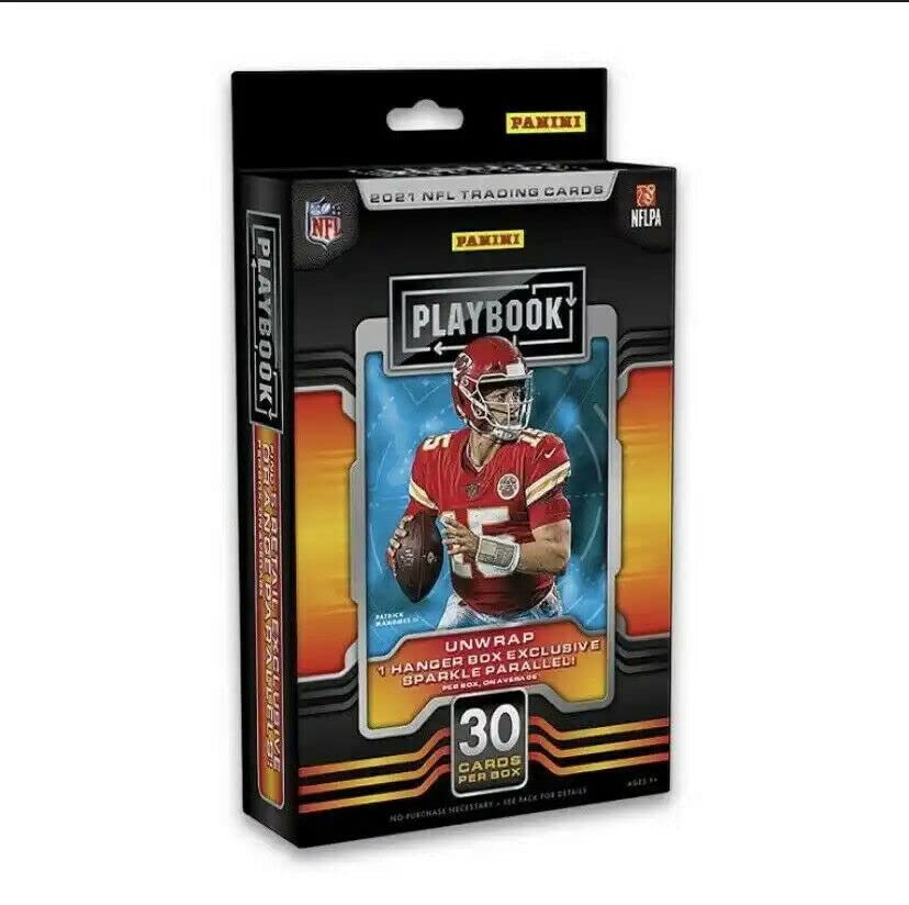 Amazon.com: 2021 Playbook Football Trading Card Hanger Box (30 