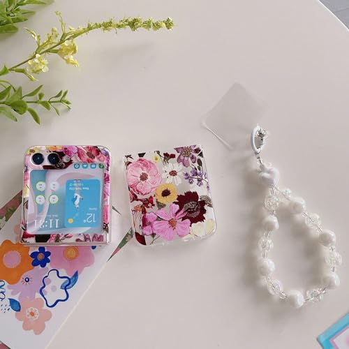 Coque antichoc Galaxy Z Flip 5 fleur résout le risque de chute