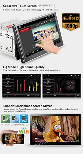 10.1" Universal Android 7.1 Nougat System 2GB Car Stereo Head Unit 2 Din Car GPS Navigation Touch Screen Bluetooth 1080P Video Music Car Radio Audio System with Mirrorlink WiFi USB Support DVR OBD2 - Thumbnail 7