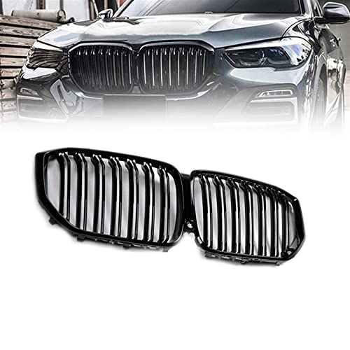 Calandre avant pour BMW X5 G05 2018-2021 noir brillant double ligne
