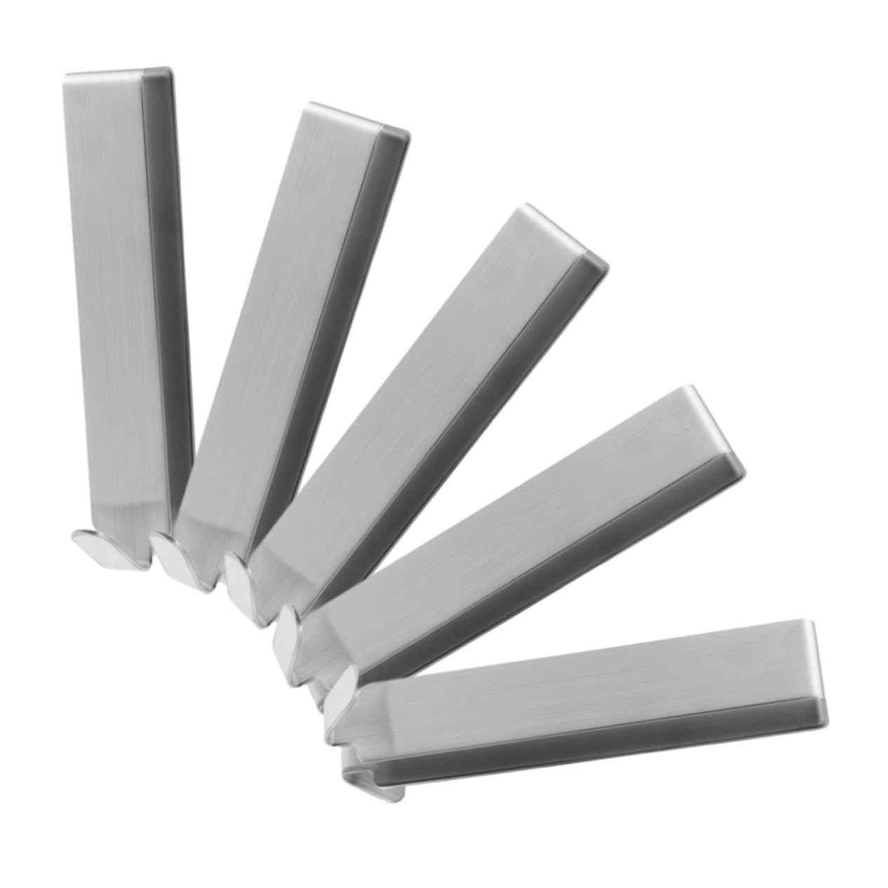 MAGICLULU Diseño Versátil y Resistente de Acero Inoxidable 5 Ganchos para Toallas y Puerta de Ducha para Baño y Colgar Bolsos