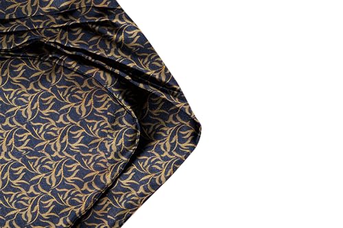 Image of BLACKSMITH Jacquard Microfiber Neckwear Ascot and Matching Pocket Square Set for Men