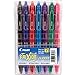 Pilot Frixion Clicker a scomparsa con inchiostro gel cancellabile Ricaricabile 7-Pack Pouch Assorted Colors