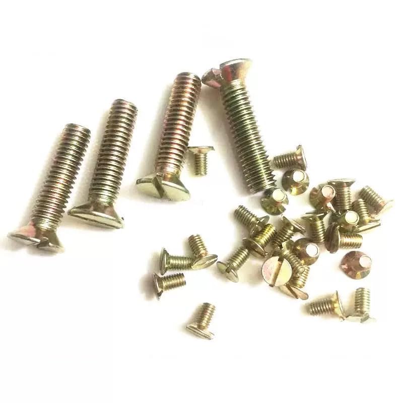 Tornillos de cabeza plana avellanada de acero al zinc de color m2 m2,5 m3 m4 m5 m6 m8 m10 (500,M3 x 16 mm)