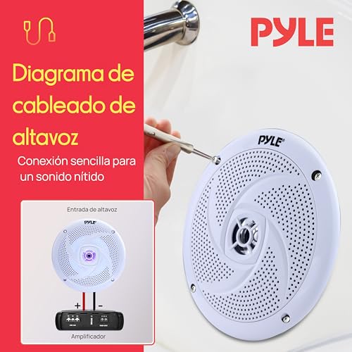 Altavoces marinos para barcos y terrazas exteriores con sonido de 100V 4